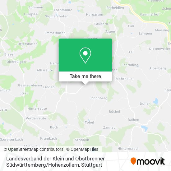 Landesverband der Klein und Obstbrenner Südwürttemberg / Hohenzollern map