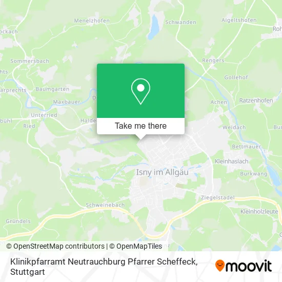 Карта Klinikpfarramt Neutrauchburg Pfarrer Scheffeck