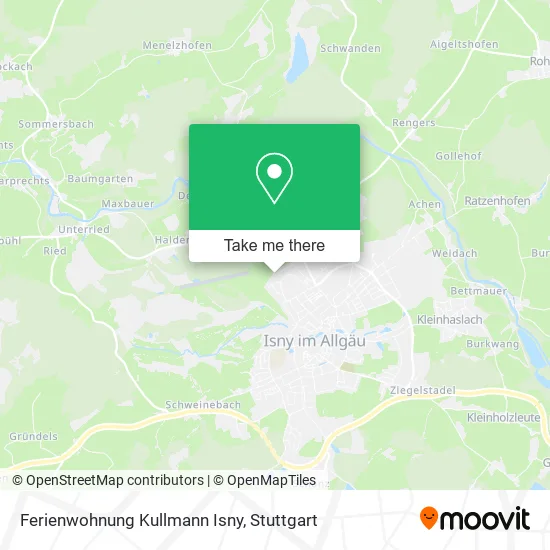 Карта Ferienwohnung Kullmann Isny