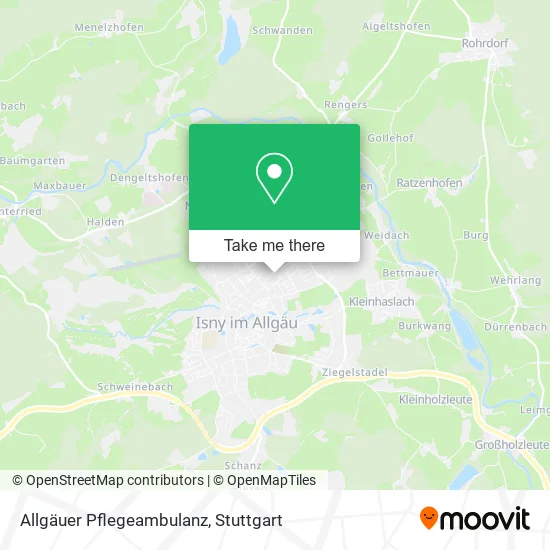 Карта Allgäuer Pflegeambulanz