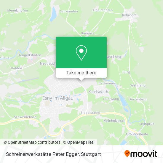 Schreinerwerkstätte Peter Egger map