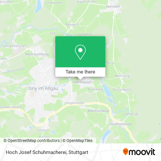 Карта Hoch Josef Schuhmacherei