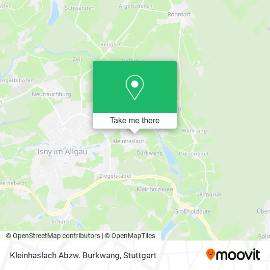 Карта Kleinhaslach Abzw. Burkwang