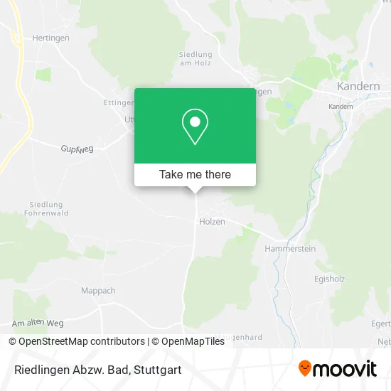 Карта Riedlingen Abzw. Bad