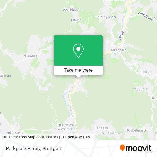 Parkplatz Penny map