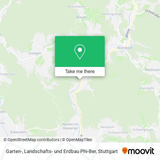 Карта Garten-, Landschafts- und Erdbau Phi-Ber
