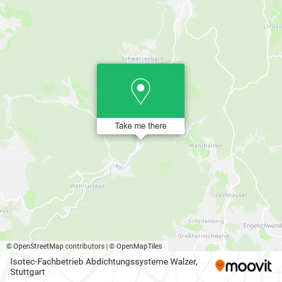 Карта Isotec-Fachbetrieb Abdichtungssysteme Walzer