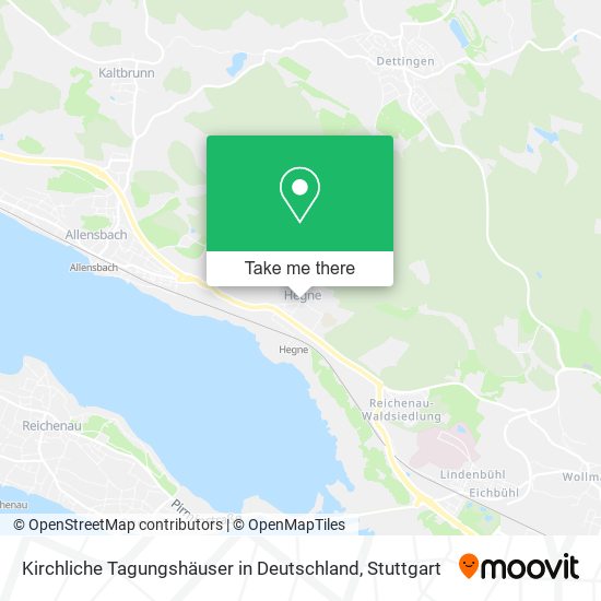 Карта Kirchliche Tagungshäuser in Deutschland