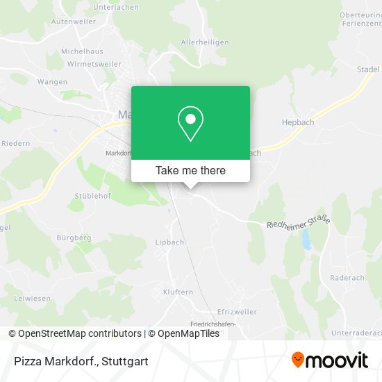 Pizza Markdorf. map