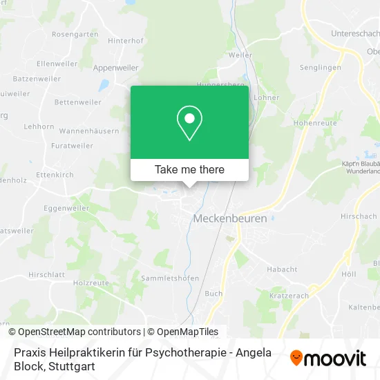 Карта Praxis Heilpraktikerin für Psychotherapie - Angela Block