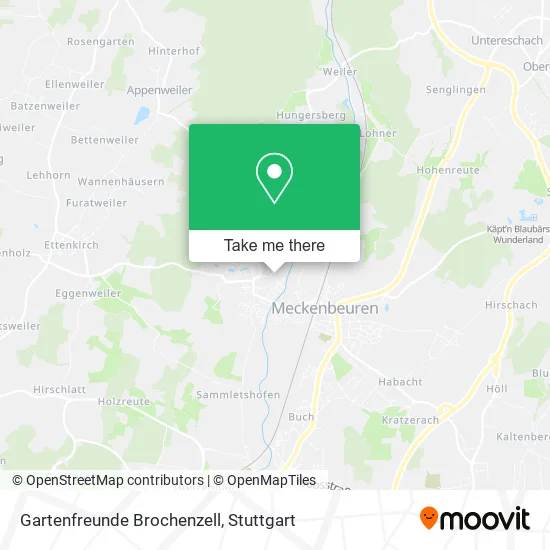 Карта Gartenfreunde Brochenzell