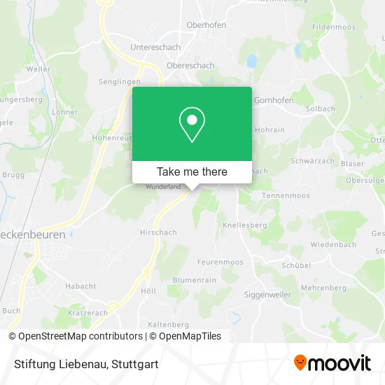 Карта Stiftung Liebenau