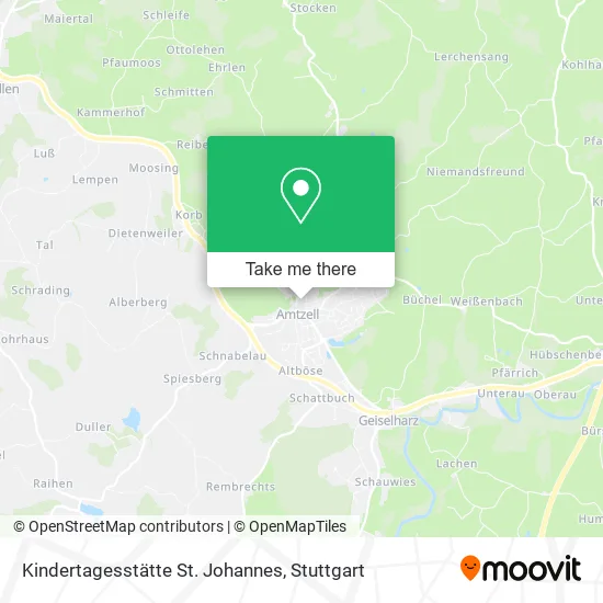 Карта Kindertagesstätte St. Johannes