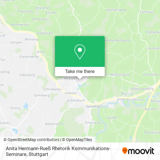 Карта Anita Hermann-Rueß Rhetorik Kommunikations-Seminare