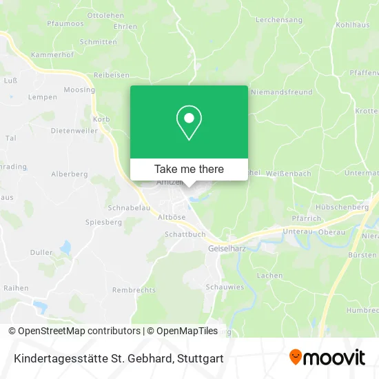Карта Kindertagesstätte St. Gebhard