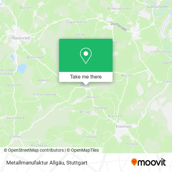 Карта Metallmanufaktur Allgäu