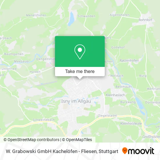 Карта W. Grabowski GmbH Kachelöfen - Fliesen