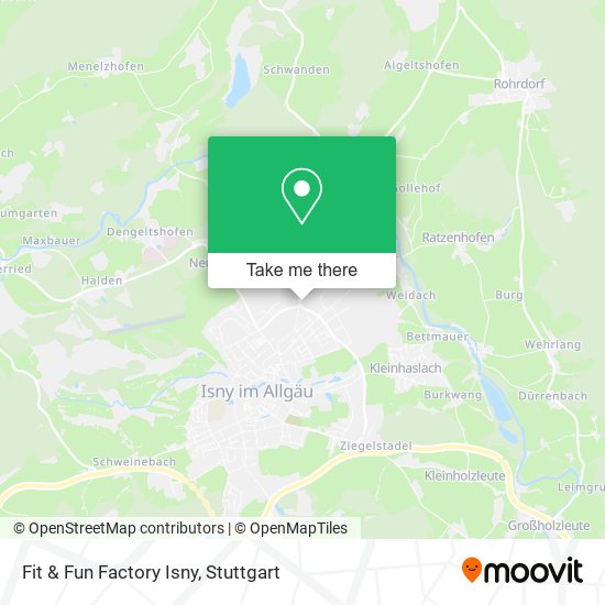 Карта Fit & Fun Factory Isny
