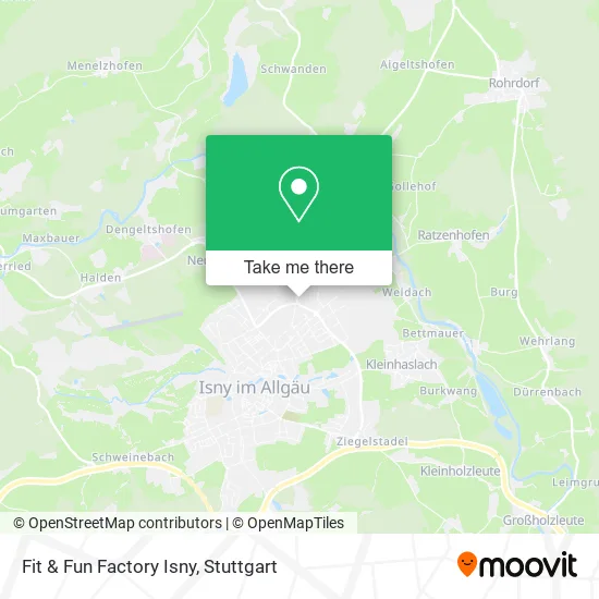 Карта Fit & Fun Factory Isny