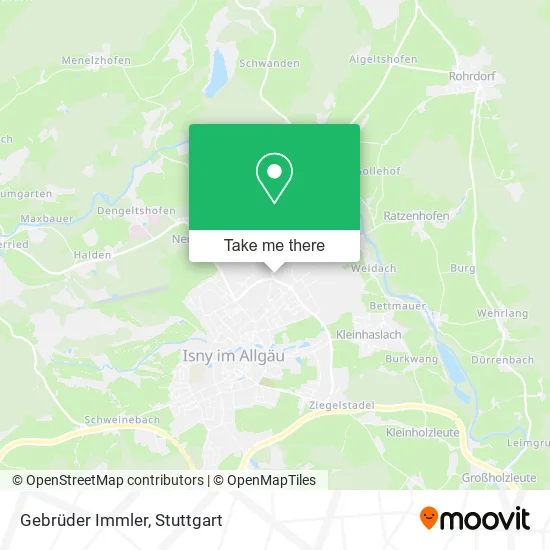Карта Gebrüder Immler