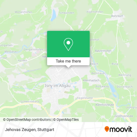 Карта Jehovas Zeugen