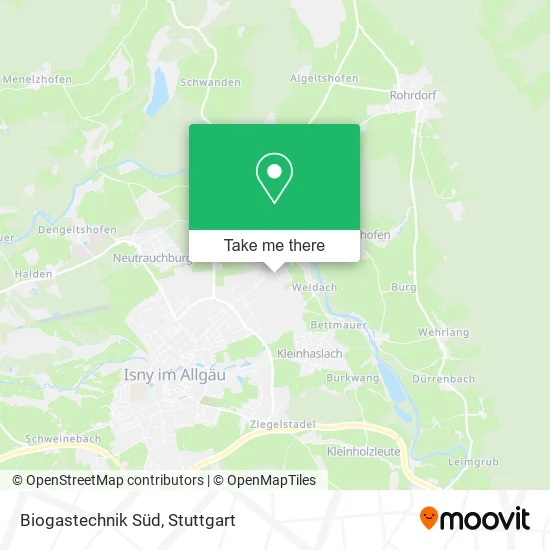 Карта Biogastechnik Süd