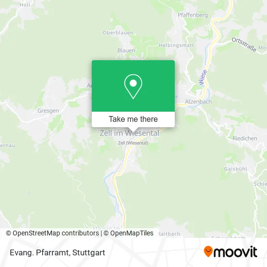 Карта Evang. Pfarramt
