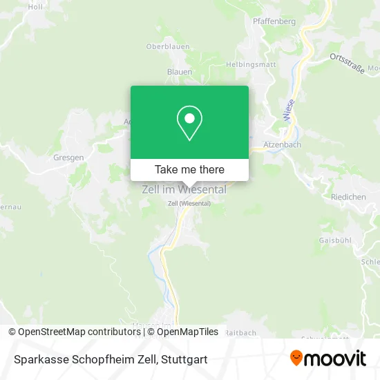 Карта Sparkasse Schopfheim Zell