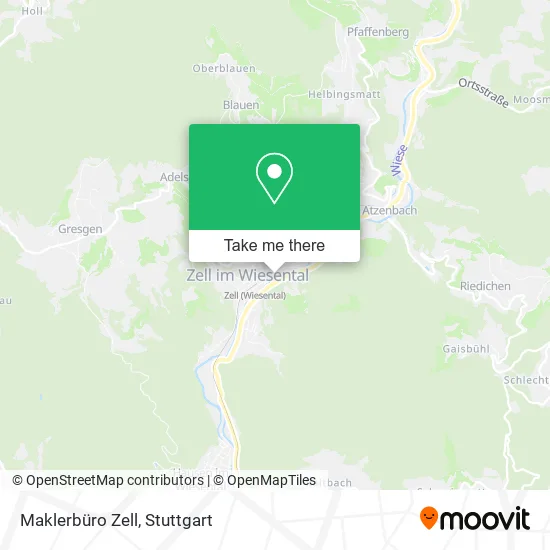 Карта Maklerbüro Zell