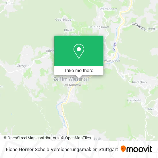 Карта Eiche Hörner Schelb Versicherungsmakler