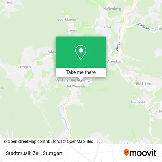 Карта Stadtmusik Zell