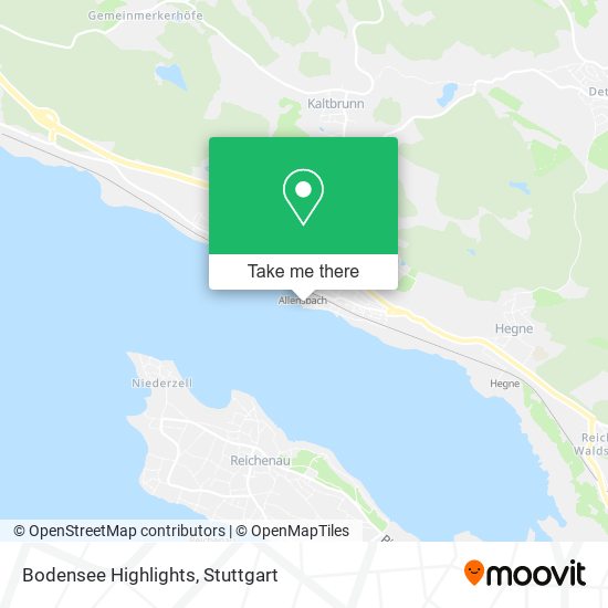 Карта Bodensee Highlights