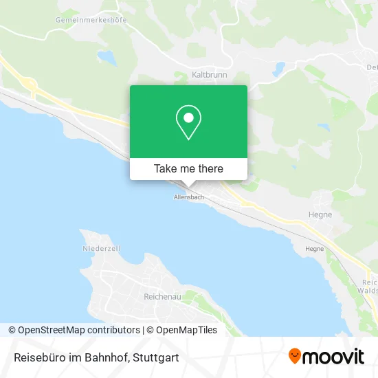 Карта Reisebüro im Bahnhof