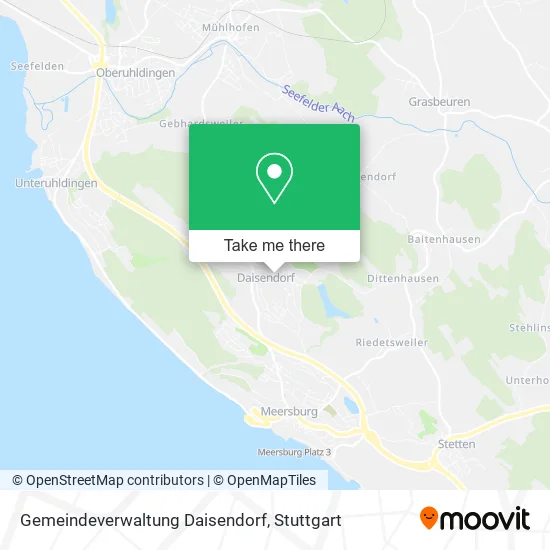 Карта Gemeindeverwaltung Daisendorf