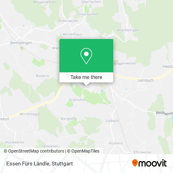 Essen Fürs Ländle map