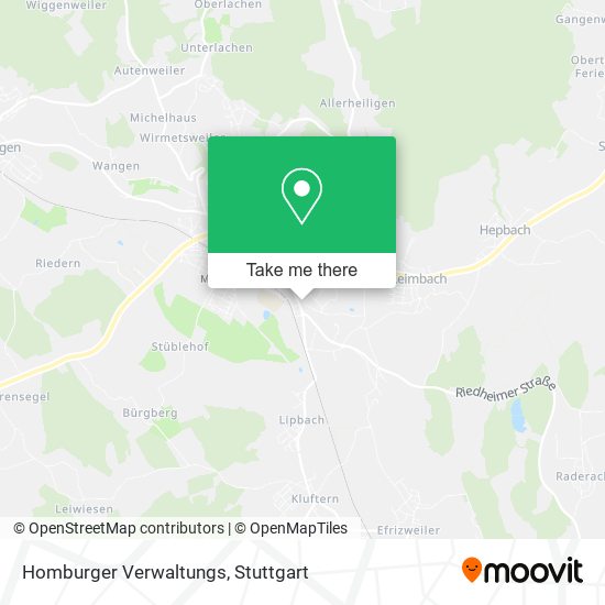 Homburger Verwaltungs map