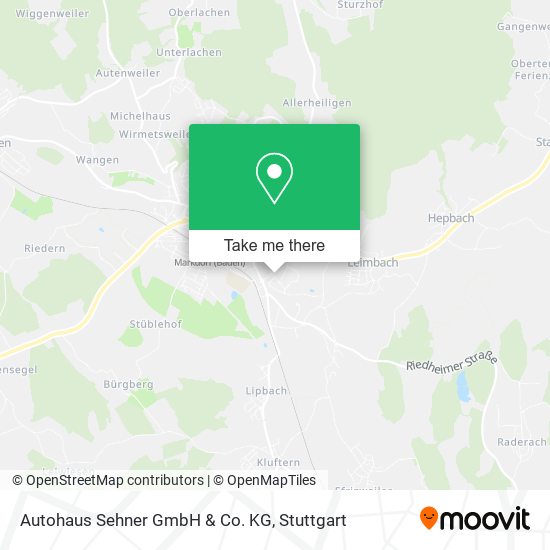 Autohaus Sehner GmbH & Co. KG map