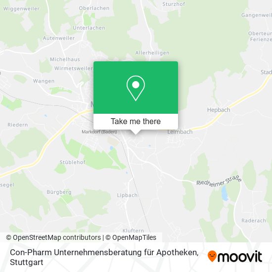 Con-Pharm Unternehmensberatung für Apotheken map