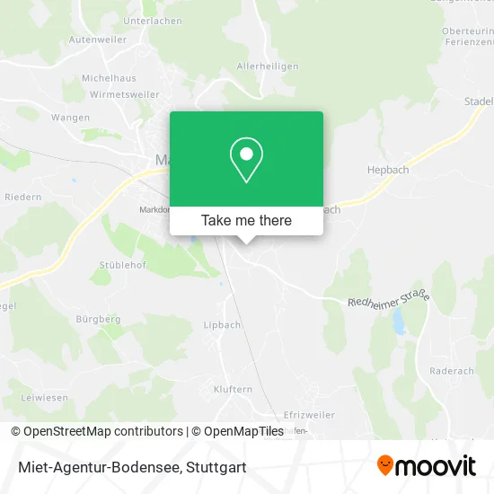 Карта Miet-Agentur-Bodensee