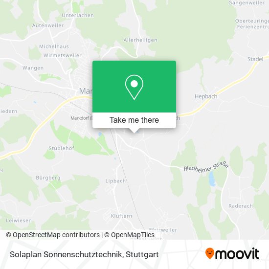 Solaplan Sonnenschutztechnik map