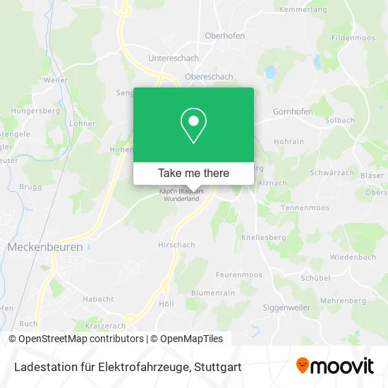 Карта Ladestation für Elektrofahrzeuge