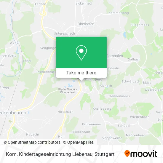 Карта Kom. Kindertageseinrichtung Liebenau