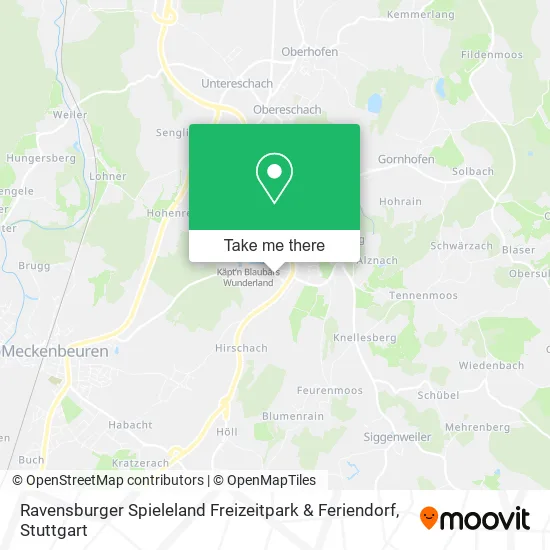 Карта Ravensburger Spieleland Freizeitpark & Feriendorf