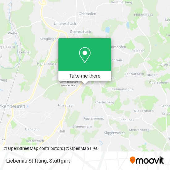 Liebenau Stiftung map