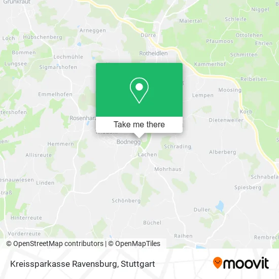 Карта Kreissparkasse Ravensburg
