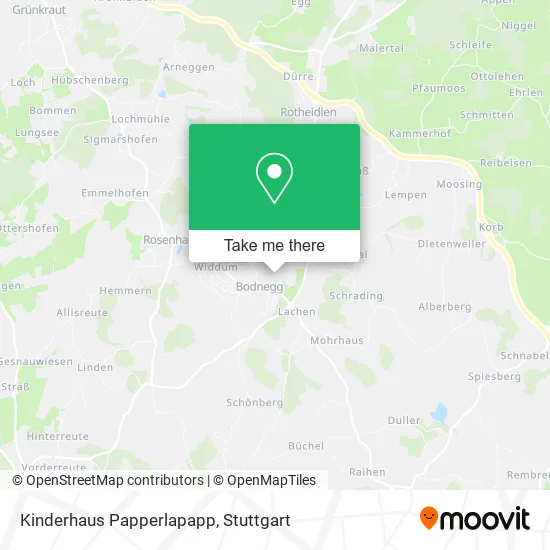 Карта Kinderhaus Papperlapapp