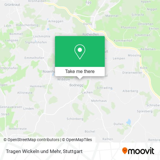 Tragen Wickeln und Mehr map