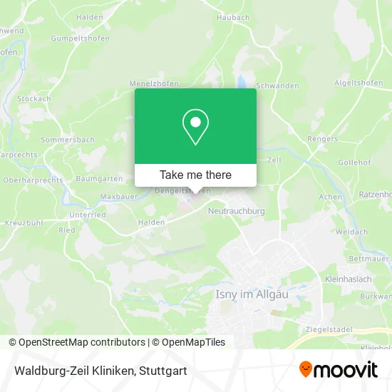 Карта Waldburg-Zeil Kliniken