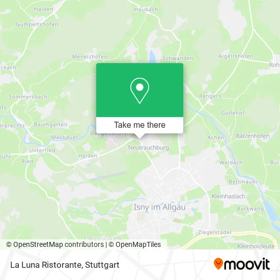 Карта La Luna Ristorante