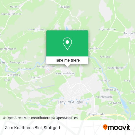 Карта Zum Kostbaren Blut